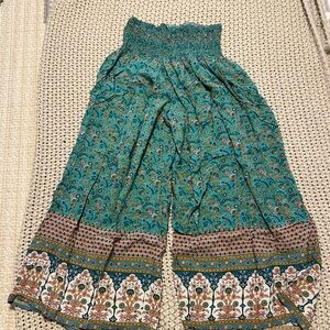 NATURAL LIFE Teal Floral Pants